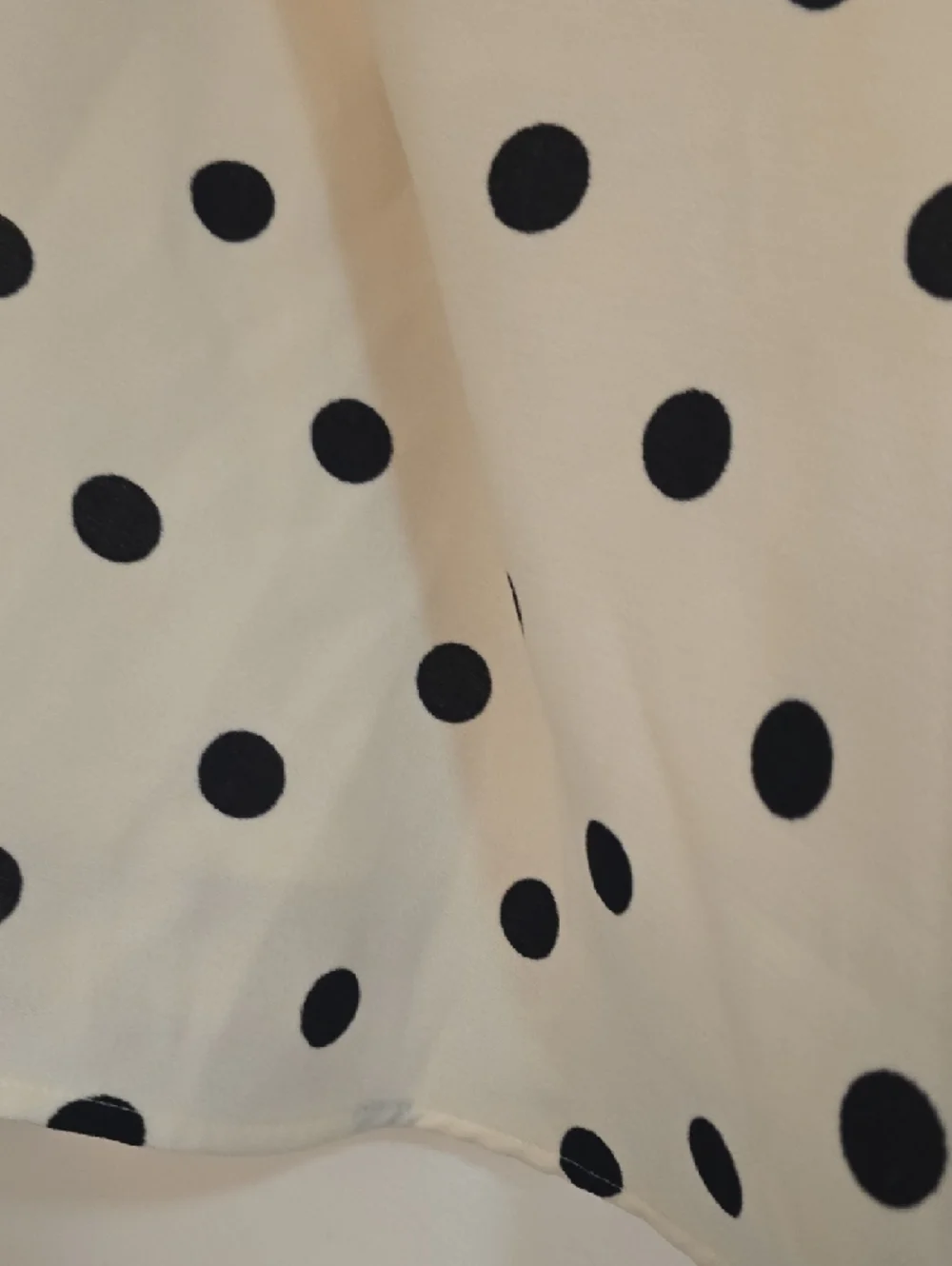 Forever 21 Cream Skater Skirt with Black Polka Dots - Picture 3 of 6